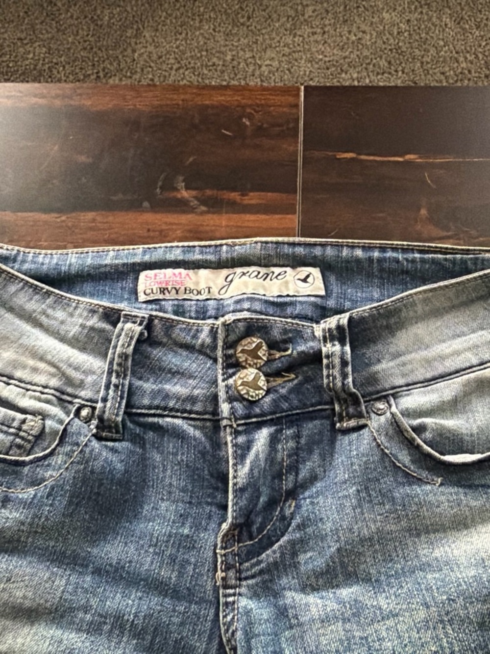 Vintage Y2K Grane Selma Low Rise Curvy Bootcut Jeans